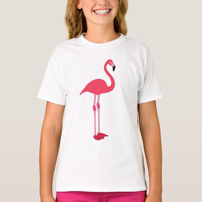 Pink Flamingo T - Shirt (Vorderseite)
