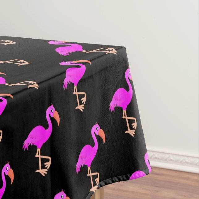 Pink Flamingo Tableclout Benutzerdefinierte Farbe Tischdecke (Beispiel)