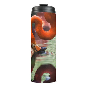 PINK FLAMINGO THERMOSBECHER