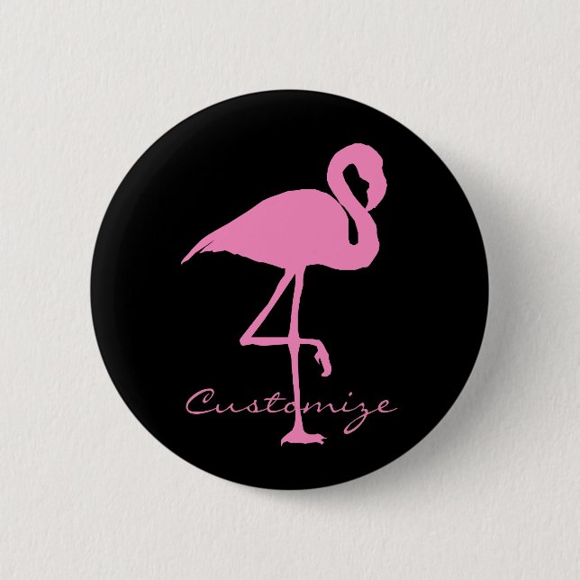 Pink Flamingo Thunder_Cove Classic Button (Vorderseite)