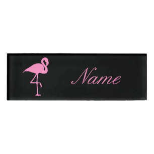 Pink Flamingo Thunder_Cove Namenschild