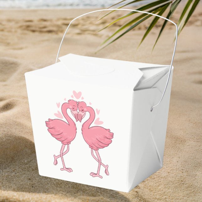 Pink Flamingo Tropical Beach Hawaiian Wedding Geschenkschachtel (Von Creator hochgeladen)