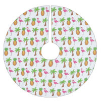 Pink Flamingo Tropical Island Palm Tree Ananas