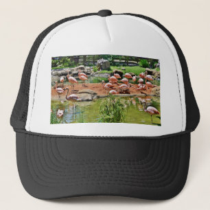 Pink Flamingo Truckerkappe