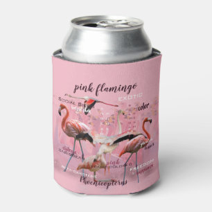 Pink Flamingo Typografie   Angepasst Dosenkühler
