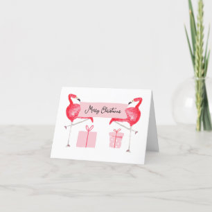Pink Flamingo Weihnachten Retro Tropischer Urlaub