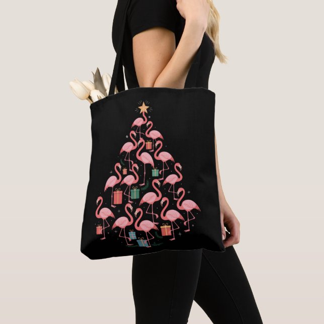 Pink Flamingo Weihnachtsbaum Flamingos Holiday (Von Nahem)
