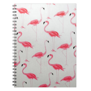 Pink Flamingo Zeichnend Flamingo Artist Pink White Notizblock
