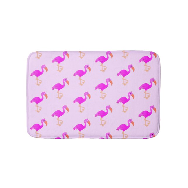 Pink Flamingos Bath Mat Badematte (Vorderseite)