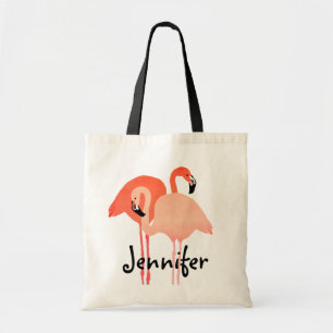 Pink Flamingos Beach Wedding Tragetasche