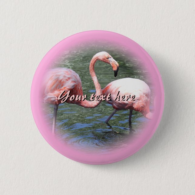 Pink Flamingos Button (Vorderseite)