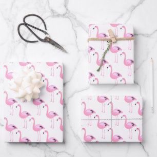 Pink Flamingos Geschenkpapier Set
