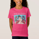 PINK FLAMINGOS MACHEN SNOWMAN, FUNNY CHRISTMAS VÖG T-Shirt<br><div class="desc">FLAMINGOS MACHEN PINK SNOWMEN. ADORABLE "MERRY PINK CHRISTMAS" URLAUB T - SHIRT *Individuell ... . Weitere Farben,  Stile,  Geschlechter Susan Brack Designs</div>