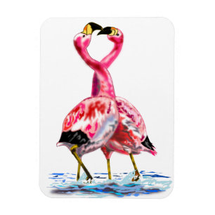 Pink Flamingos Magnet