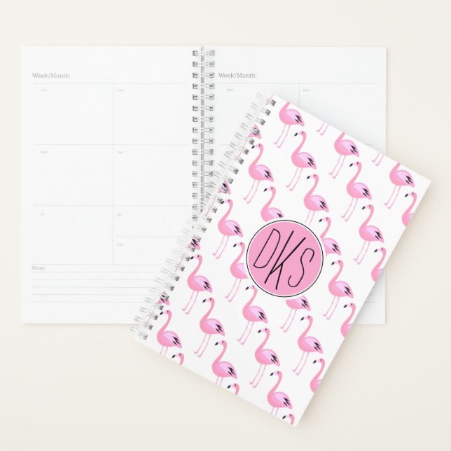 Pink Flamingos | Monogramm Planer (Anzeige)