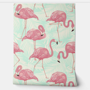 Pink Flamingos Muster Tapete