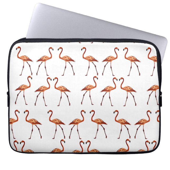 Pink Flamingos Neoprene Laptop-Sieb 13" Laptopschutzhülle (Vorderseite)