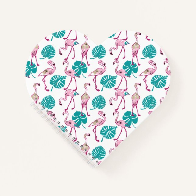 Pink Flamingos Notizbuch (Vorderseite)