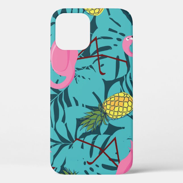 Pink Flamingos Palm: Exotic Hawaii Case-Mate iPhone Hülle (Rückseite)