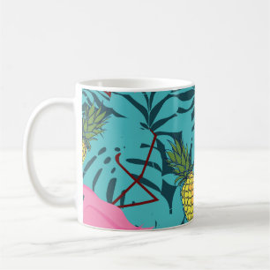 Pink Flamingos Palm: Exotic Hawaii Kaffeetasse