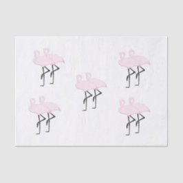 Pink Flamingos Seidenpapier
