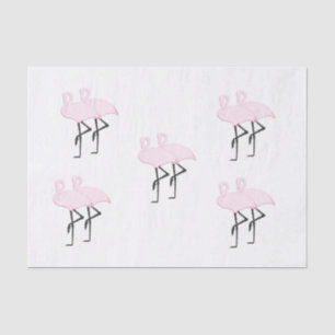 Pink Flamingos Seidenpapier