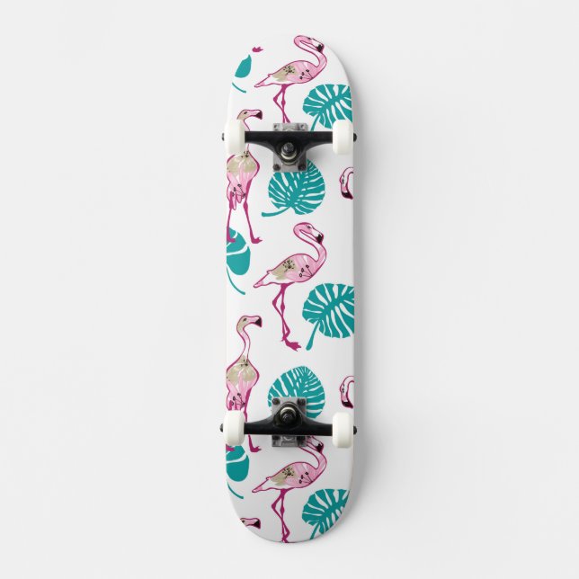 Pink Flamingos Skateboard (Vorderseite)