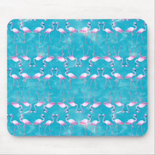 Pink Flamingos Summer Beach Mousepad