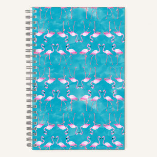 Pink Flamingos Summer Beach Notizbuch