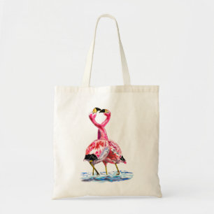Pink Flamingos Tote Tasche
