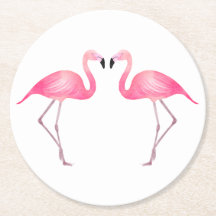 Pink Flamingos Tropical Wedding, Party, Luau Beach