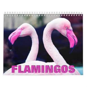 Pink Flamingos Wall Calendar Kalender