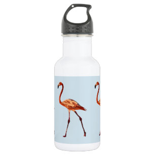 Pink Flamingos Wasserflasche