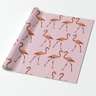 Pink Flamingos Wrapping Paper Geschenkpapier