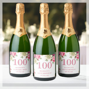 Pink Floral 100. Geburtstagsparty