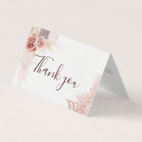 Pink Floral 80. Geburtstagsparty Danke Karte