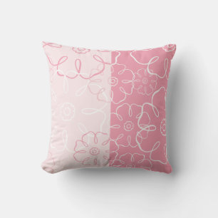 Pink Floral American MOJO Pillow Kissen