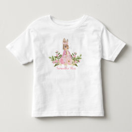Pink Floral Baby Bunny Geburtstag Kleinkind T - Sh T-shirt