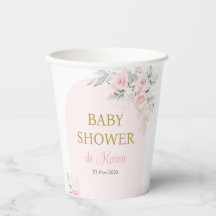 Pink Floral Baby Dusche Mädchen