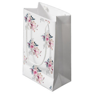 Pink Floral Baby in Bloom Baby Dusche Kleine Geschenktüte