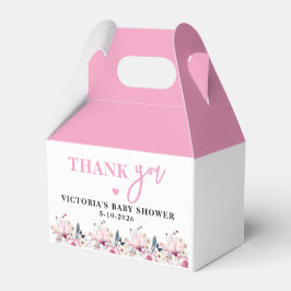Pink Floral Baby in Bloom Baby Showbox Geschenkschachtel