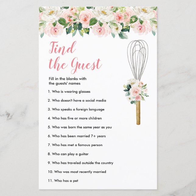 Pink Floral Bald, um zu flüstern Finden Sie das Ga (Vorderseite)