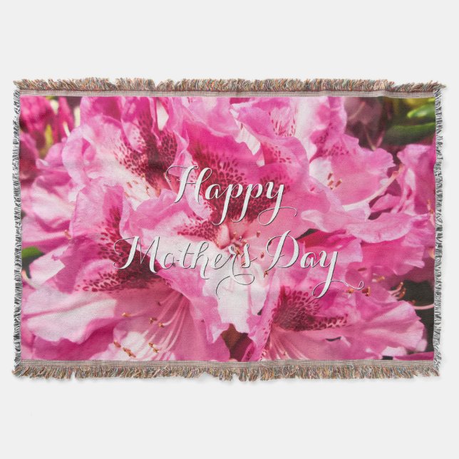 Pink Floral Bliss - Personalisierter Muttertag Decke (Vorderseite)