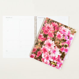Pink Floral Bloom Pattern – Soft Botanical Design Planer