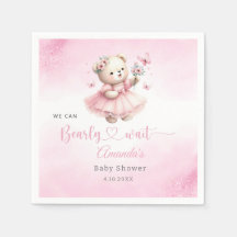 Pink Floral Boho Teddy Bear Mädchen Dusche