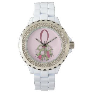 Pink Floral Bouquet Bride Wedding Bridesmaid Watch Armbanduhr