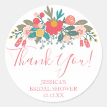 Pink Floral Bouquet Vielen Dank