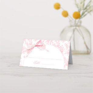 Pink Floral Bow Kinderdusche Tischnummern Zelte Platzkarte