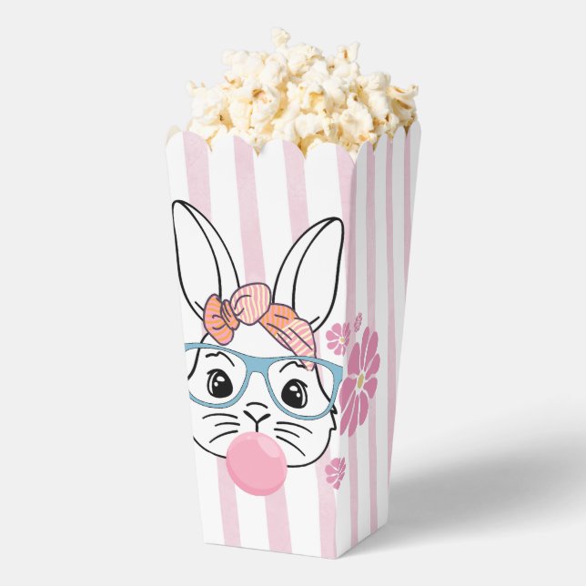 Pink Floral Bunny Girl Babydusche Geschenkschachtel (Geplatzt)