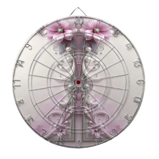 Pink Floral Dartboard Dartscheibe